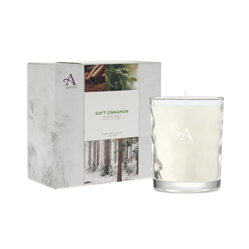 Soft Cinnamon Scented Candle 35cl By Arran - Perfect Gift